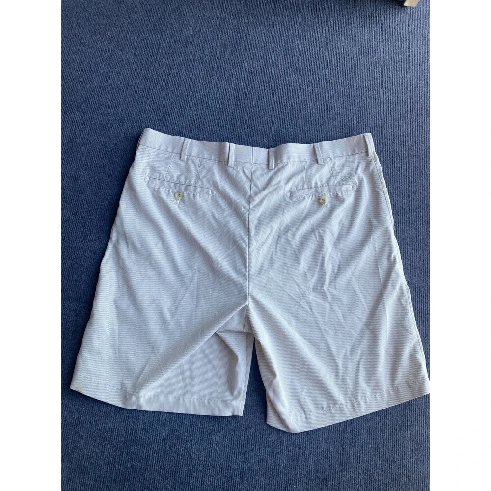 Peter Millar Wicking Shorts Mens 38 Beige Featherweight Golf Chino Lined